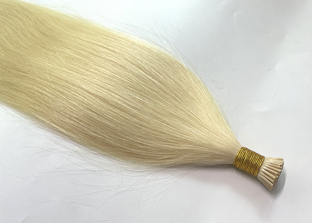 613 Blonde I-Tip Raw Hair Extensions