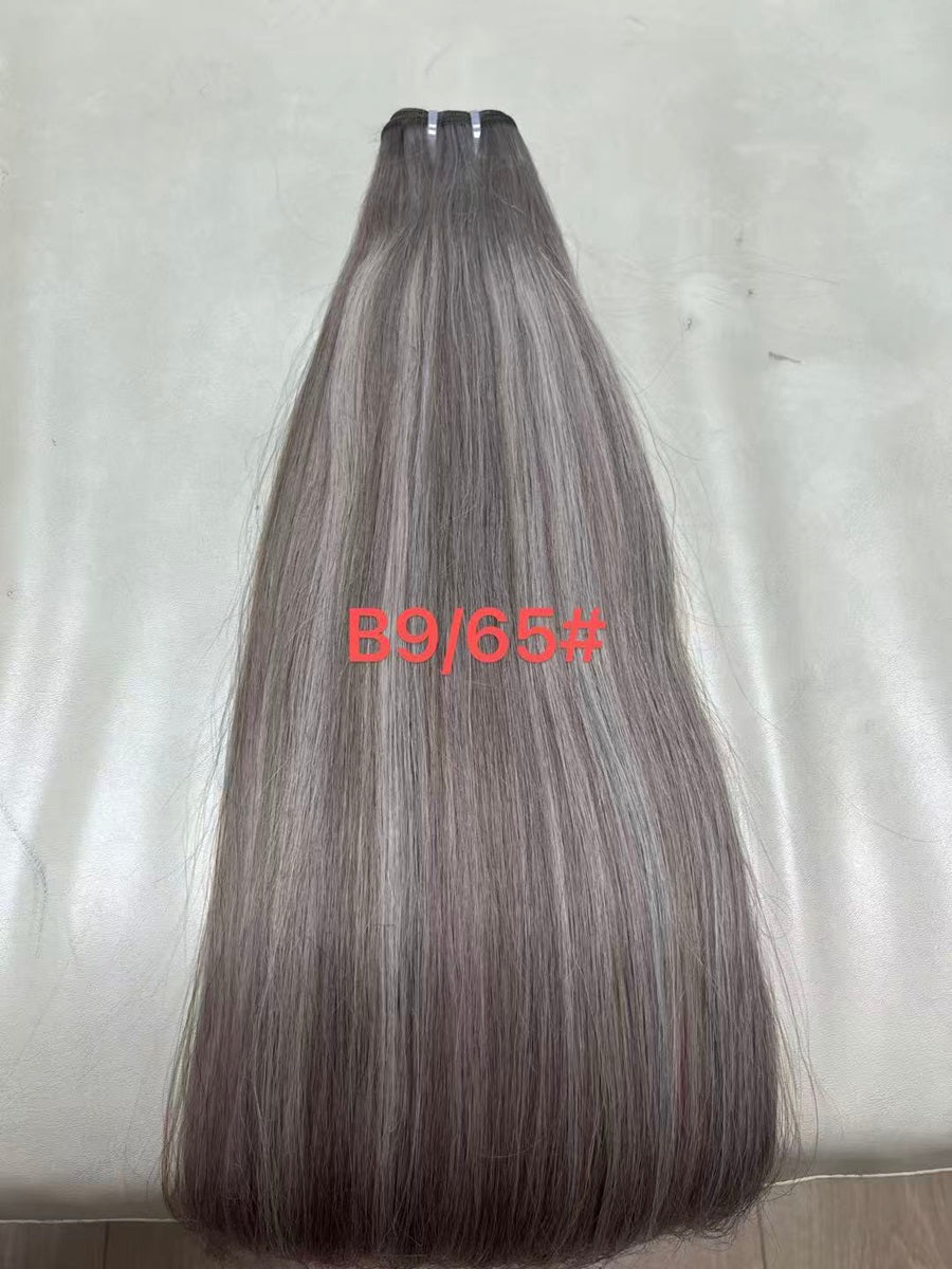 Rooted Ombre Piano Weft Hair Bundles – Two-Tone Highlights
