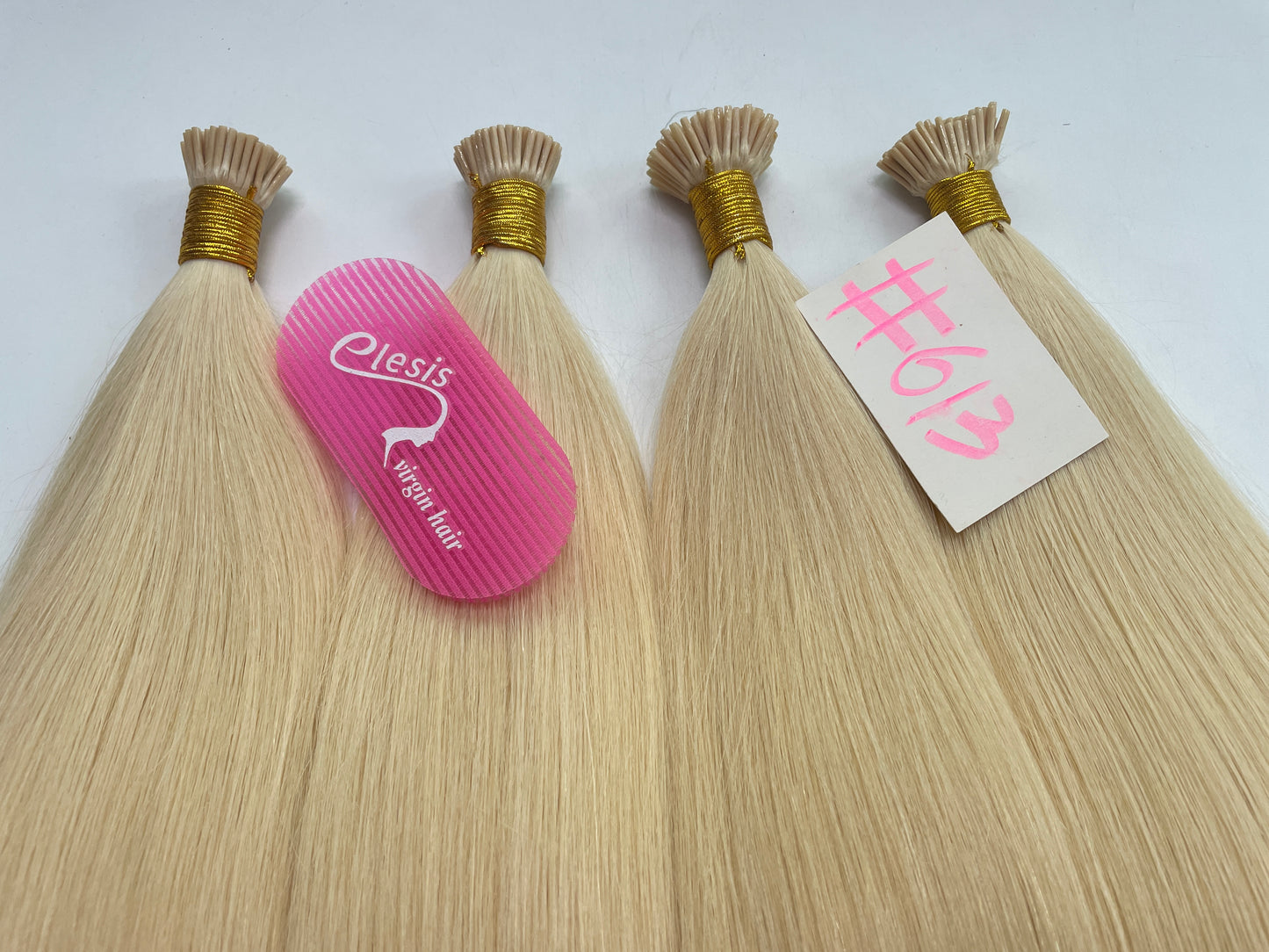 613 Blonde I-Tip Raw Hair Extensions