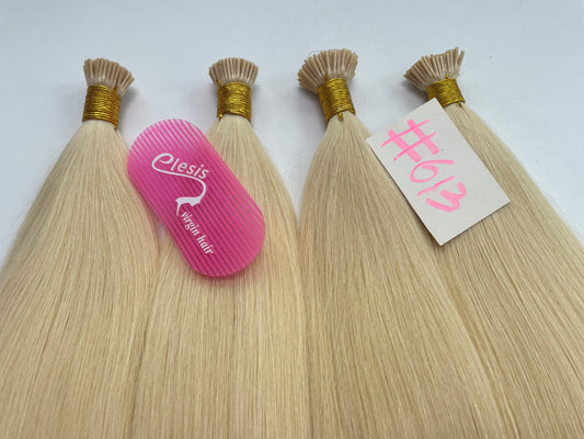 613 Blonde I-Tip Raw Hair Extensions