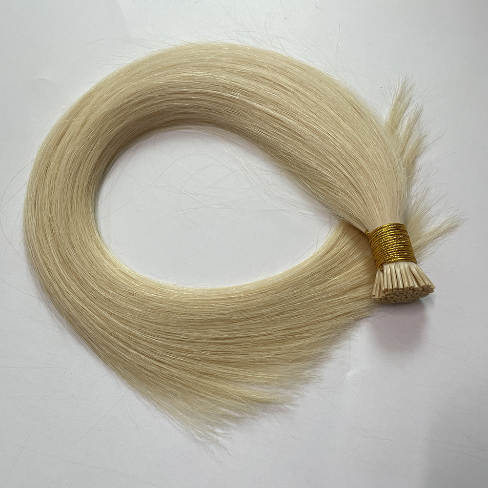 613 Blonde I-Tip Raw Hair Extensions