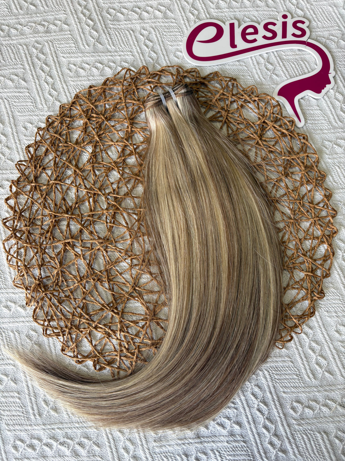 Alternating Piano Weft Hair Extensions – Two-Tone Interspaced Bundle