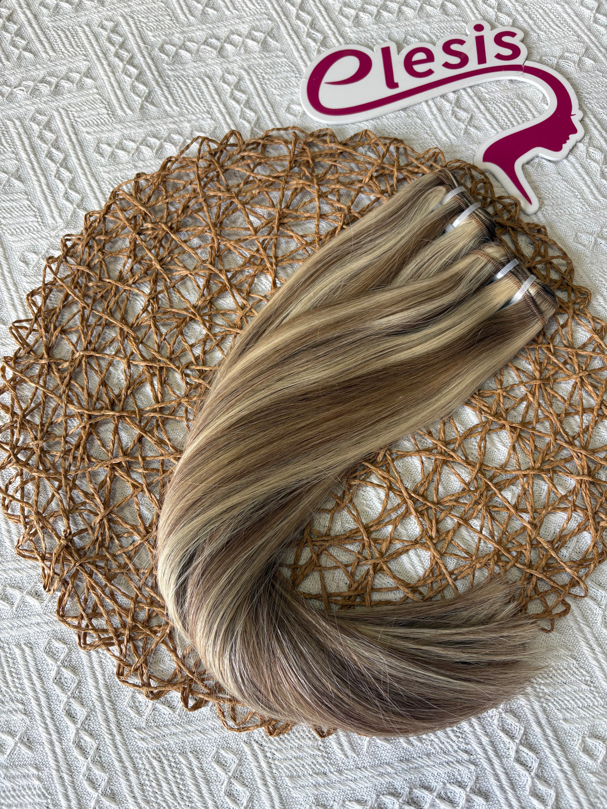Alternating Piano Weft Hair Extensions – Two-Tone Interspaced Bundle