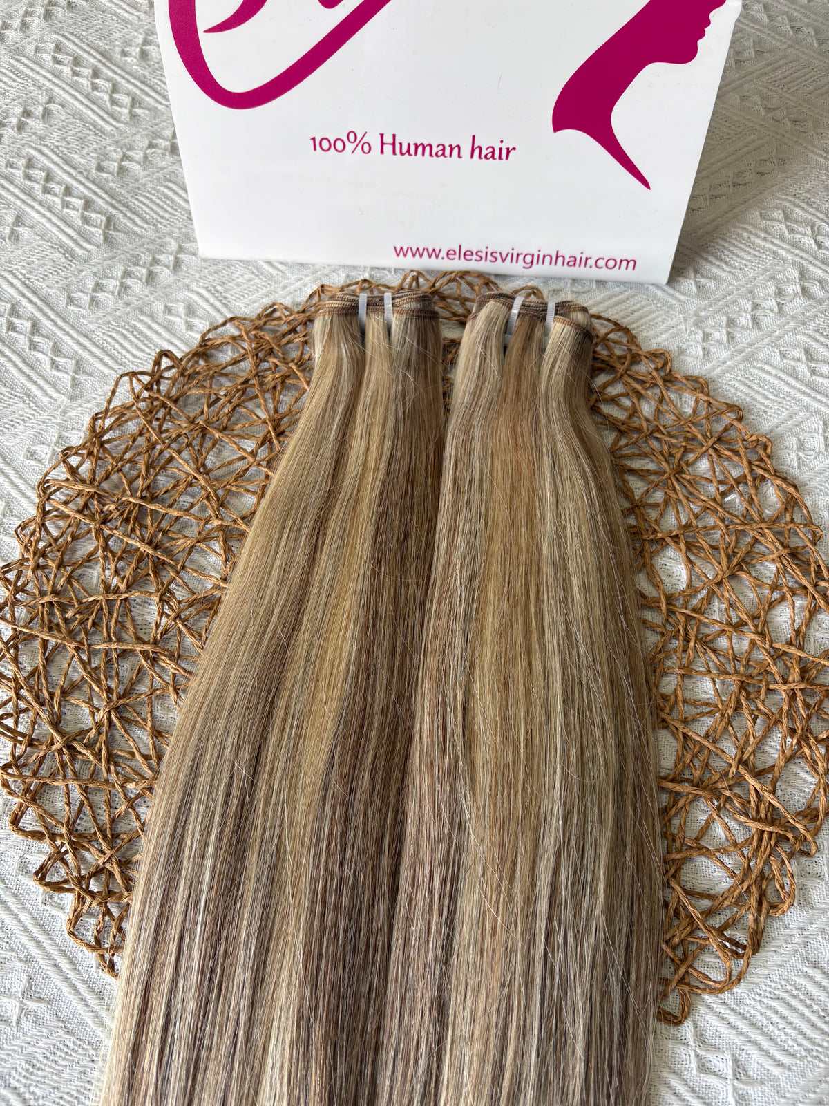 Alternating Piano Weft Hair Extensions – Two-Tone Interspaced Bundle