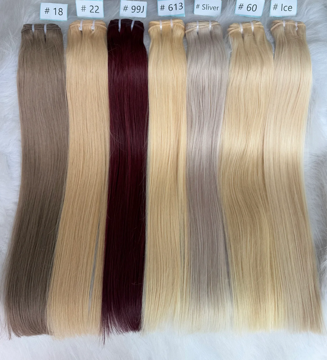 Solid Blonde Bundle Weft