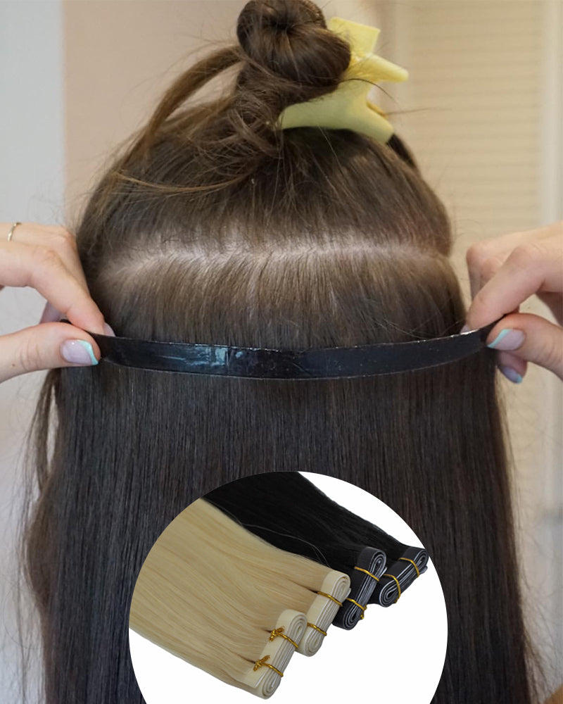 Seamless PU Weft Raw Hair Extensions – Multiple Colors Available